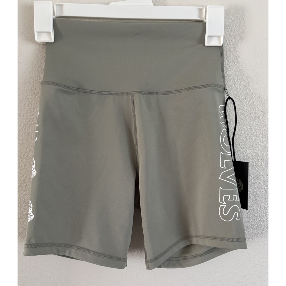 Darc Sport Wolves SHE Green Biker Shorts Size Small 374 of 500 NWT
